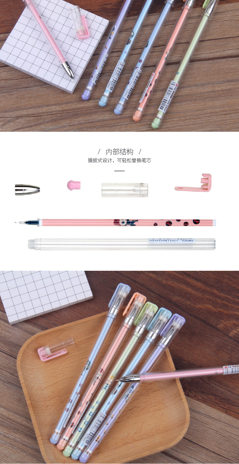 TG30842透明杆英雄联萌0.38mm 黑墨(图4)